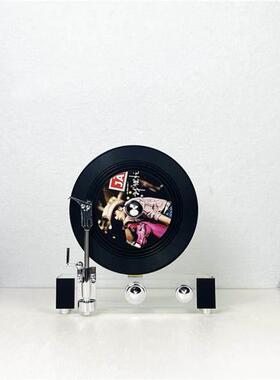 休闲黑胶唱片机模型/覆古留声机桌面唱片机模型/高端装饰装饰礼品