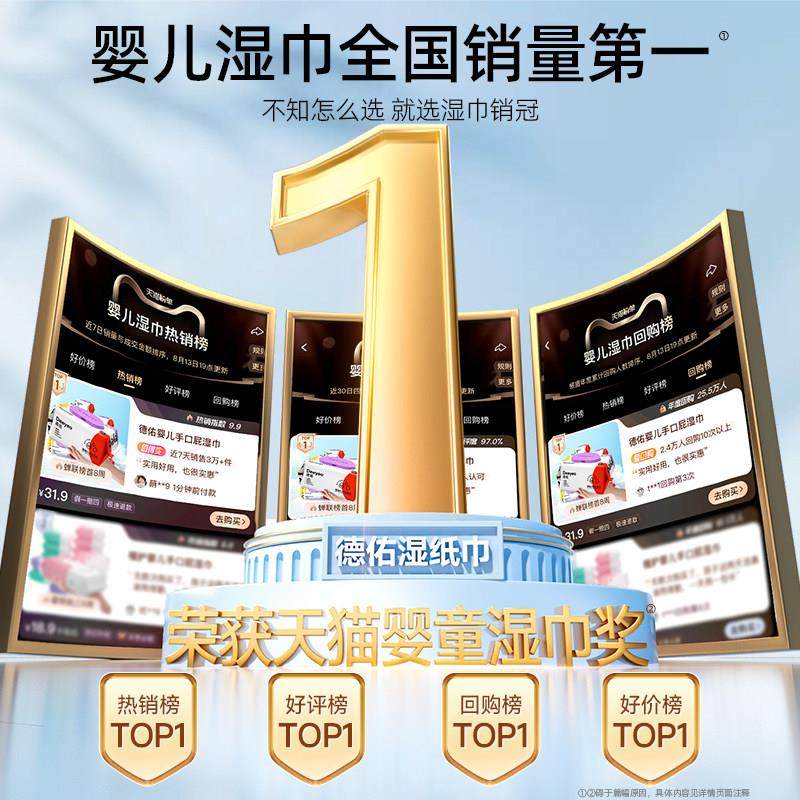 婴儿湿巾纸新生手口专用屁宝宝幼儿童湿纸巾家用实惠装大包,淘宝优惠券,粉丝福利购,淘宝优惠卷