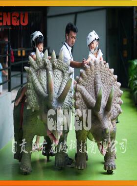 华角龙 仿真恐龙 恐龙化uhjk石 恐龙模型 丽龙骨架型 大仿恐真产