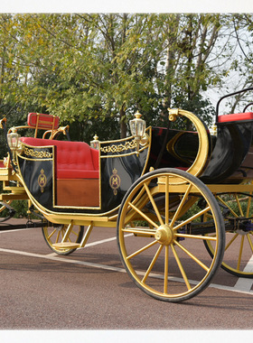 威廉马车婚庆摄影道具婚礼景区旅游观光商业展览铁艺欧式铁艺马车