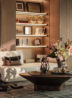 轻奢异型树根雕塑家居饰品摆件样板房建筑艺术摆设书房书柜书桌面