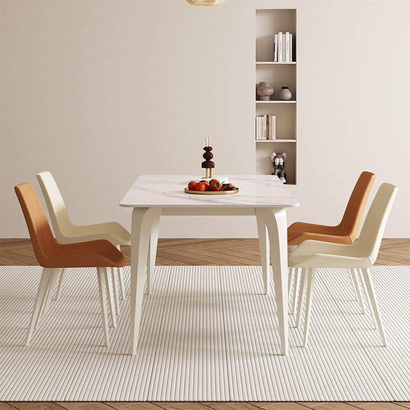 奶油风岩板餐桌可变圆桌折叠伸缩收缩现代简约小户型方圆两用饭桌,淘宝优惠券,粉丝福利购,淘宝优惠卷