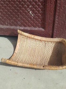 民俗怀旧老簸箕柳编簸箕老式农具农耕工具农家院摆X件道具老物件