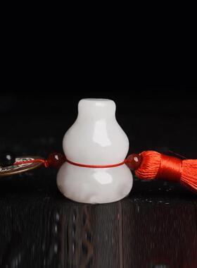 五帝钱真品白玉葫芦压门槛石专用过门石下压的铜钱六帝古币挂件