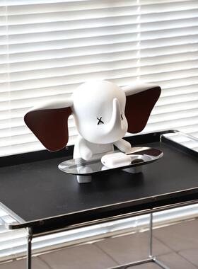 小飞象托盘入口门入口鞋柜钥匙储物装饰品可及的豪华高端大象装饰