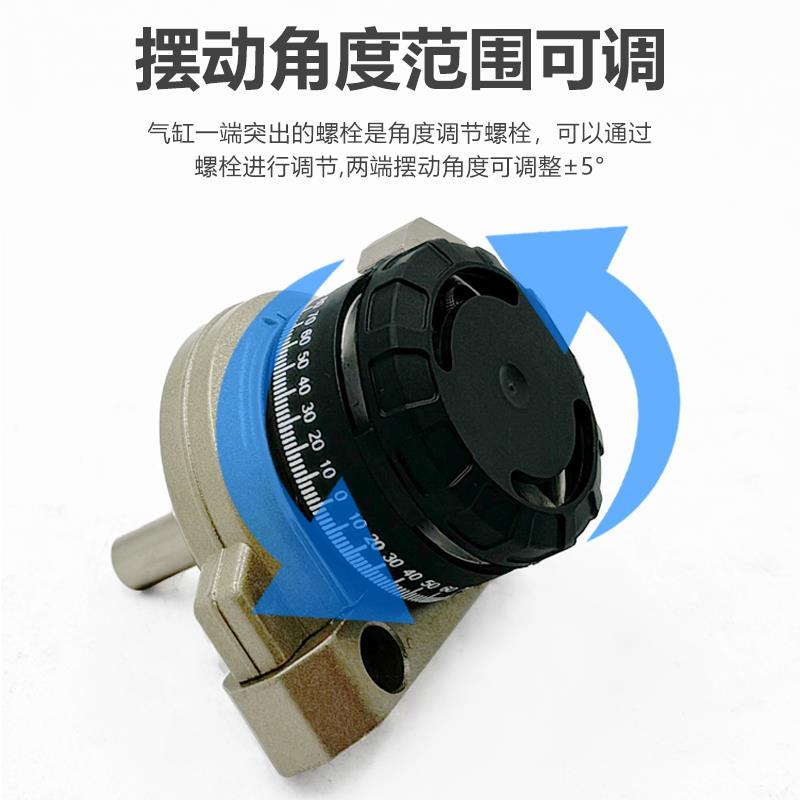 旋转气缸DSRL DSR10-12-16-25-32-40-180-P-FW摆动 DSR25-180-P - 图0