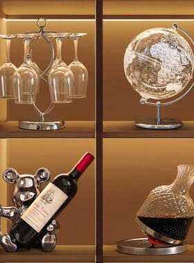 暴力熊红酒架摆件轻奢高档家居客厅餐柜酒柜装饰品高级感软装