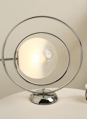 INS风创意旋转星球台灯摆件轻奢家用卧室床头柜小夜灯玄关装饰品