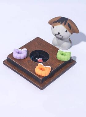 日式杂货zakka灶台小摆件秋季故乡の秋猫奶奶猫咪场景主题搭配