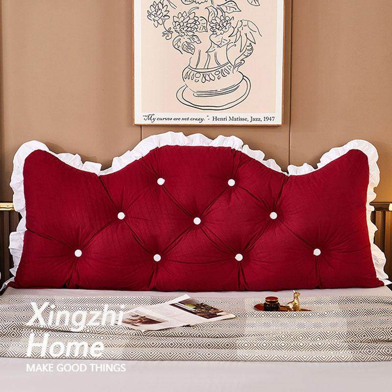 星致家公主床头靠垫可拆洗靠背垫防撞软垫床上大靠枕软包靠背胭脂,淘宝优惠券,粉丝福利购,淘宝优惠卷