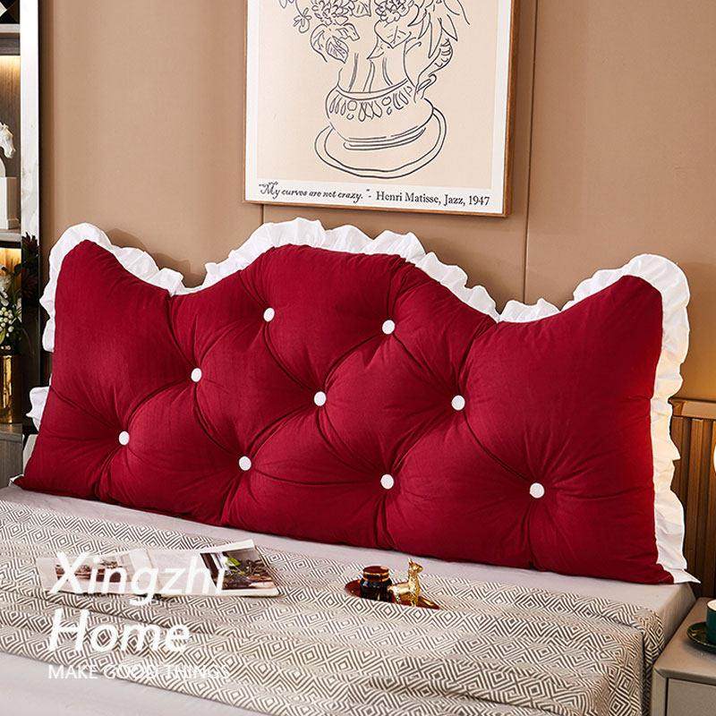 星致家公主床头靠垫可拆洗靠背垫防撞软垫床上大靠枕软包靠背胭脂,淘宝优惠券,粉丝福利购,淘宝优惠卷