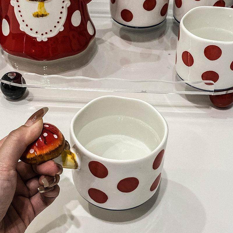 创意可爱高颜值水具套装家用待客陶瓷整套茶壶茶杯喝水杯子礼盒,淘宝优惠券,粉丝福利购,淘宝优惠卷