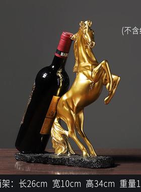 装饰品雕塑书架酒柜o马到成功工艺品摆设马书房家居摆件小办公室