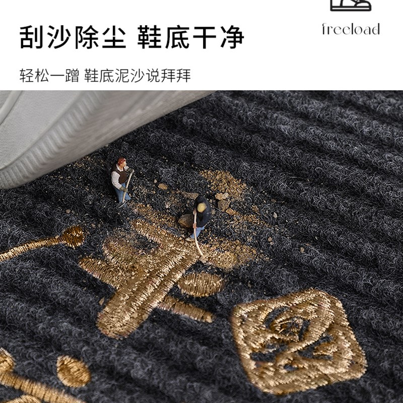 地垫入户门垫进门门口耐脏脚垫家用玄关进户防滑垫子门外除尘地毯 - 图2