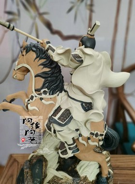 陶瓷工艺品  石湾公仔 三国 三英战吕布 吕布