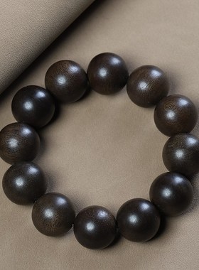 加里曼丹黑油沉香手串2.0秒沉水老料佛珠男女款手链108颗念珠文玩