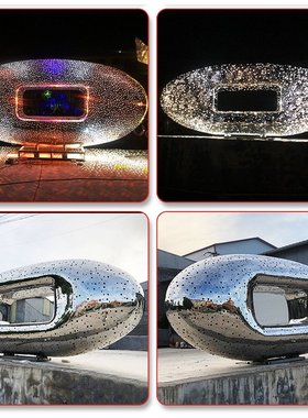 大型户外镜面钢雕塑来图制作雕塑厂家不锈钢雕塑园林校园广场景观