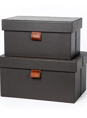 现代简约样板房衣帽间衣柜家具展厅衣橱收纳盒箱软装饰品展示摆件