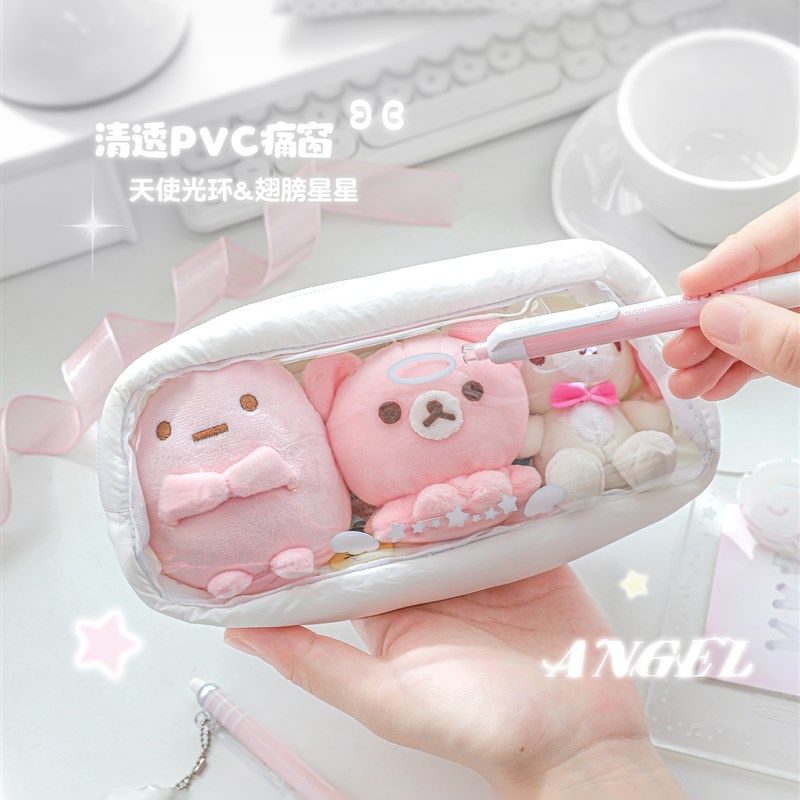 Rosy量osy柔设笔袋高颜值inDs风文约袋女孩学生简具大容P初 - 图2