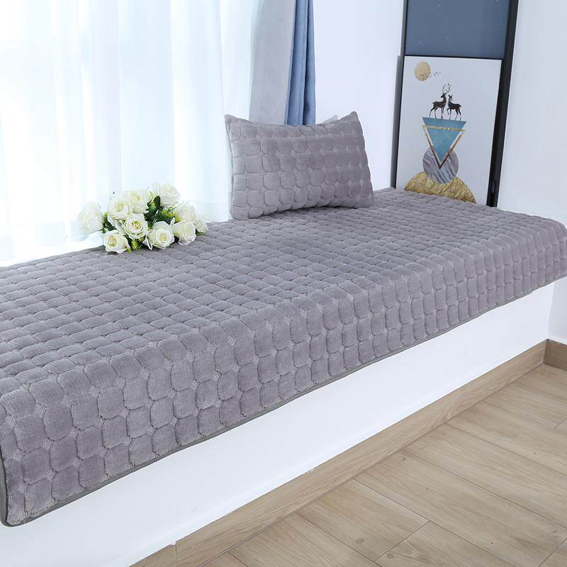 Short velvet bay window mat, window sill, balcony mat, tatami mat, internet celebrity 2026 cushion, sofa cushion, machine washable and customizable