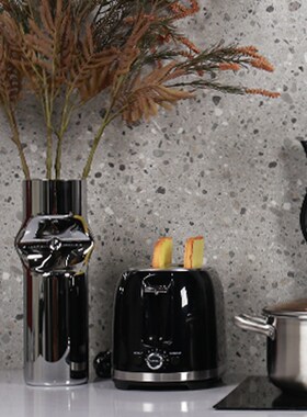 轻奢样板间厨房摆件组合装饰品不锈钢锅具用品软装道具美式风现代