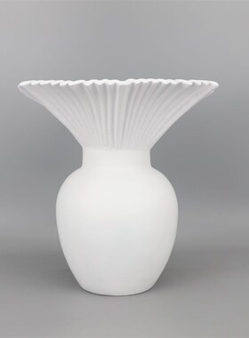 树脂工艺品阔口叶子花器中国风式创意家居房间软装饰品小摆件客厅