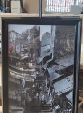吊杆画不锈钢架子画新中式画来图定制