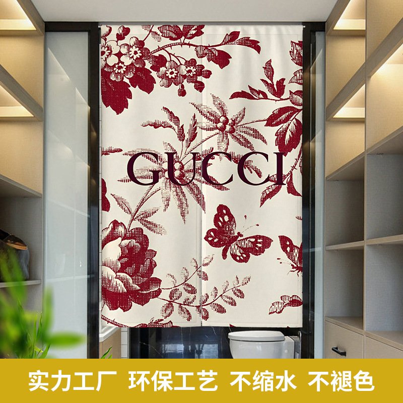 潮流网红门帘家用客厅装饰挂帘房间隔断帘厕所遮挡帘半截 - 图0