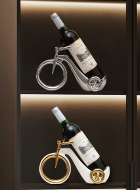 酒柜里的红酒架摆件轻奢创x意客厅电视柜装饰乔迁新居礼品