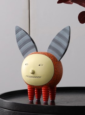 简约卡通搞怪动物摆件客厅家居摆设样板间儿R童房桌面趣味装饰