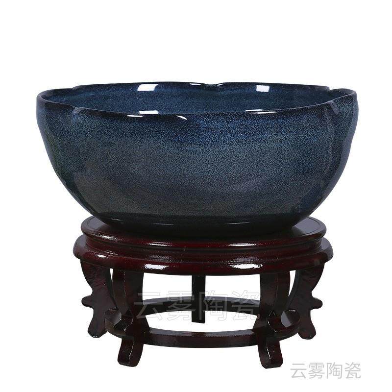 景德镇陶瓷金鱼缸养鱼盆乌龟荷花缸睡莲盆客厅装饰摆件创意风水缸,淘宝优惠券,粉丝福利购,淘宝优惠卷