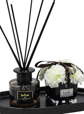 样板房卫生间摆件样板间卫浴装饰品洗手间香薰浴室柜台面托盘套装