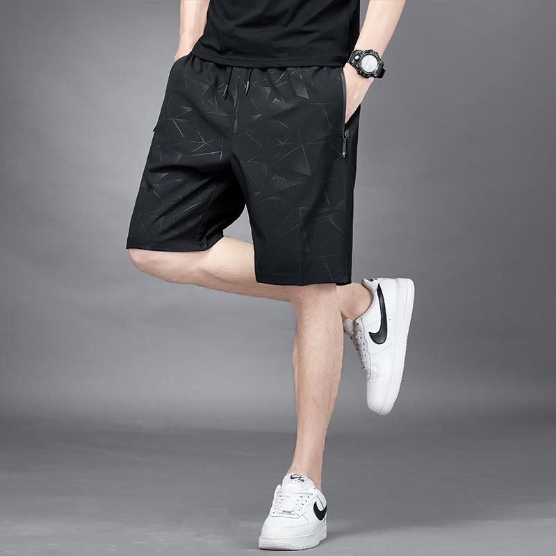 五分裤男士夏季冰丝薄款速干透气休闲宽松加大码运动短裤沙滩裤子,淘宝优惠券,粉丝福利购,淘宝优惠卷