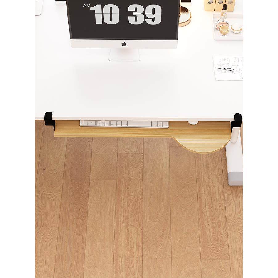 免打孔键盘托架加高笔记本夹桌抽拉木质静音收纳架抽屉定制免安装,淘宝优惠券,粉丝福利购,淘宝优惠卷