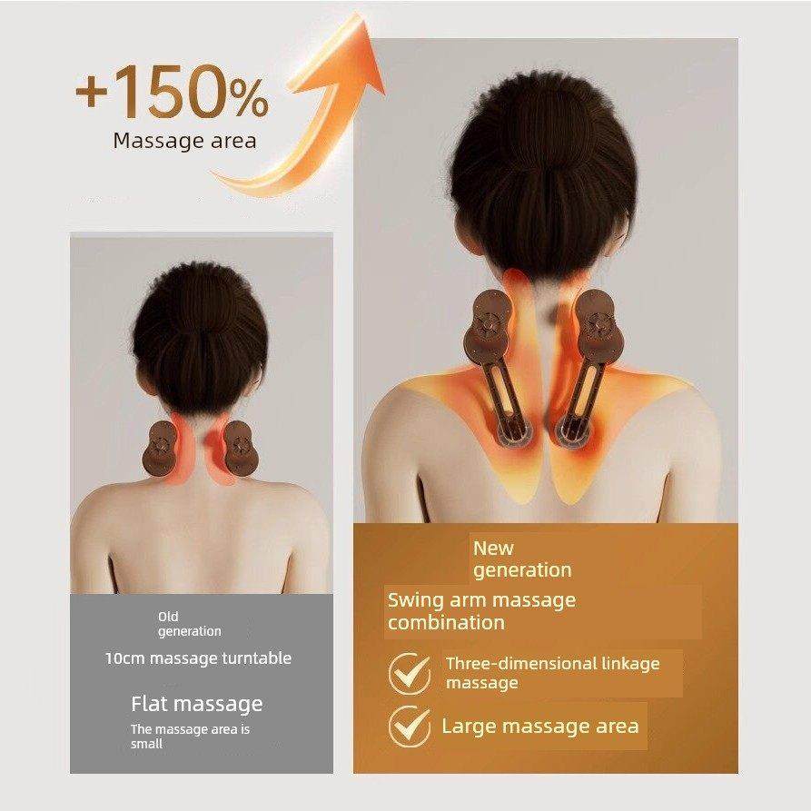 IKXO颈椎按摩器家用肩颈按摩仪多功能揉捏仪背部腰部斜方肌按摩枕,淘宝优惠券,粉丝福利购,淘宝优惠卷