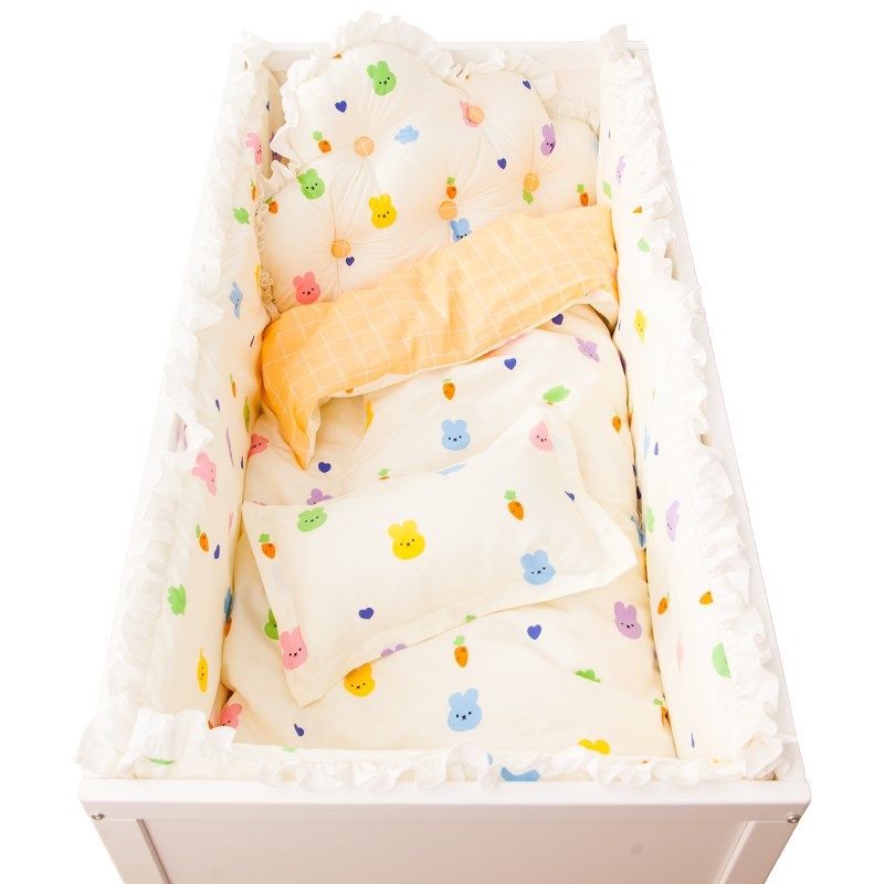 婴儿床防撞床围软包儿童床靠宝宝床围套件拼接床纯棉可拆洗小床品,淘宝优惠券,粉丝福利购,淘宝优惠卷