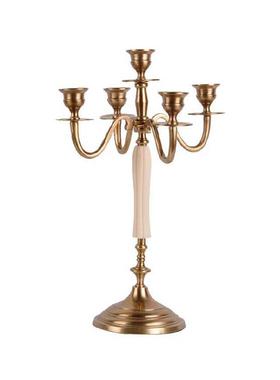 轻奢现代销售部展厅桌面装饰烛台托盘与烟灰缸装饰软装组合