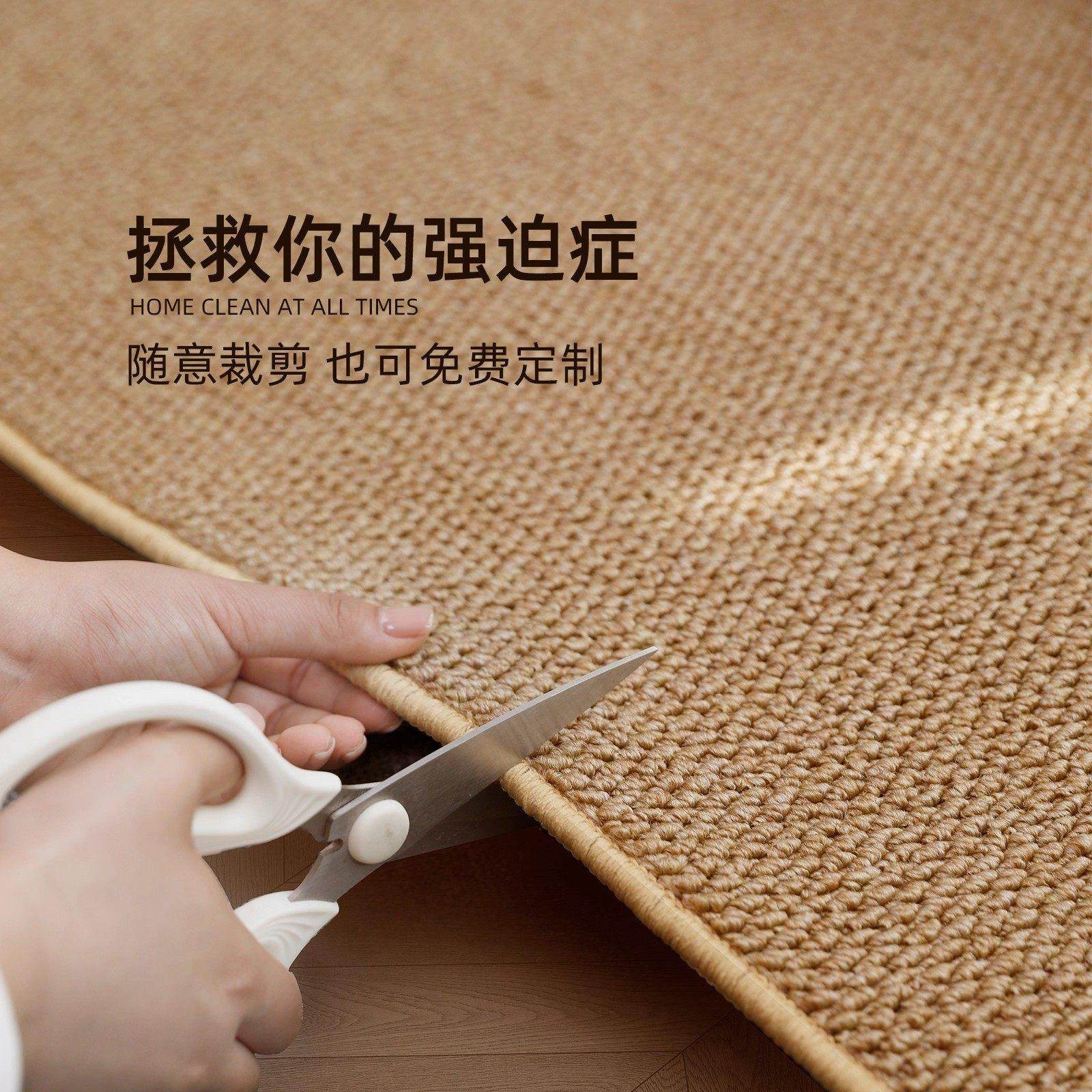 地垫入户门垫玄关高级感仿剑麻进门耐脏防滑脚踏垫家用门口免洗垫,淘宝优惠券,粉丝福利购,淘宝优惠卷