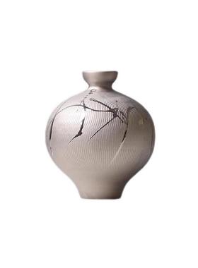 现代新中式家居样板房茶室装饰品客厅边柜展示架花器道具书本摆件