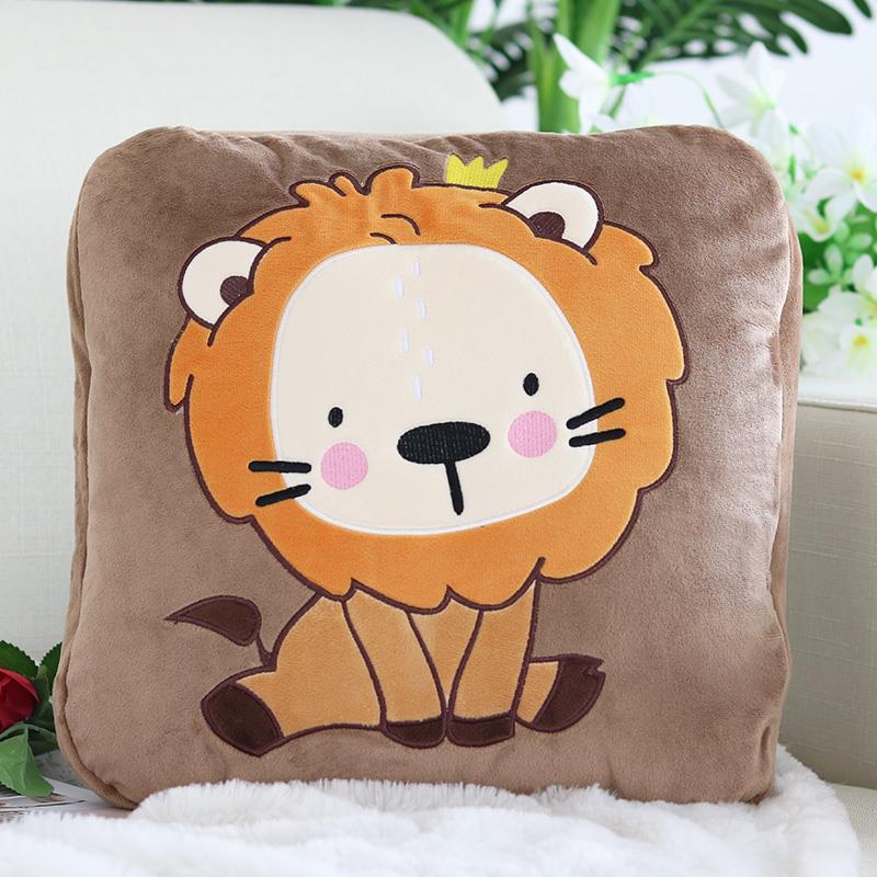 汽车抱枕被子两用可爱枕头珊瑚绒折叠靠垫办公室午睡毯多功能靠背 - 图3