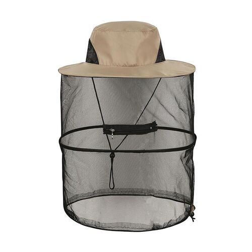 户外防蚊帽子男士遮脸防晒钓鱼帽夜钓透气K网纱面罩养蜂防虫防蜂 - 图3