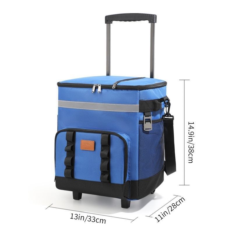 现货拉杆保温包户外野餐包大容量拖轮冰包车载冷藏外卖保温箱,淘宝优惠券,粉丝福利购,淘宝优惠卷