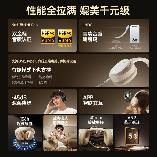 Siberian Feather DM02 Sound Isolation and Noise Reduction Wireless Bluetooth Headset Headset Wired Computer Headset E-Sports Game