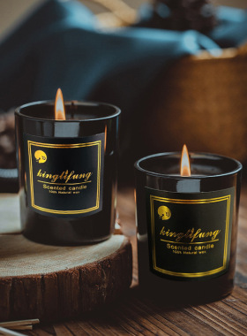Romantic aromatherapy candle, soy wax glass cup香薰蜡烛