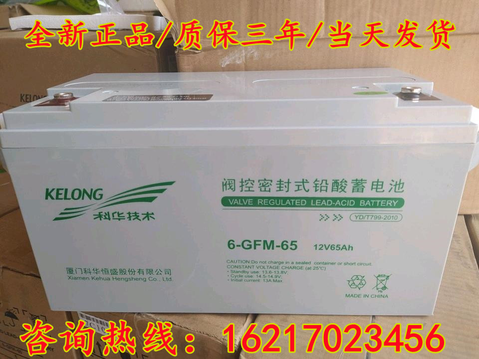 科华蓄电池6-GFM-100/12V100ah65a38a24ah消防UPS直流屏EPS电源-图3