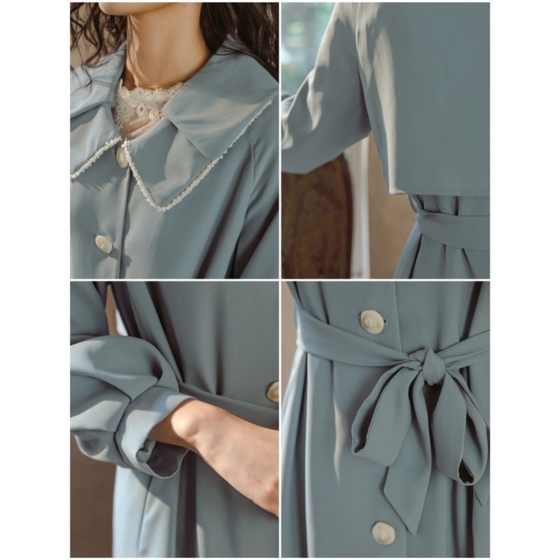 中长款2020年新款流行垂感气质风衣 安妮陈风衣