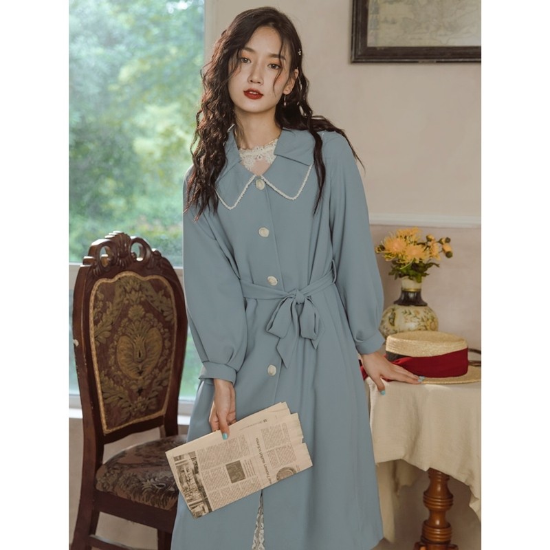 中长款2020年新款流行垂感气质风衣 安妮陈风衣