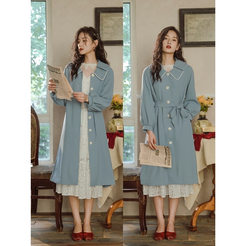 中长款2020年新款流行垂感气质风衣 安妮陈风衣