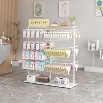 Clothing Store Socks Shelf Show Shelves Ground Silk Socks Display Rack Bifacial Men Cardboard Underwear Middle Island Rack Conditioning