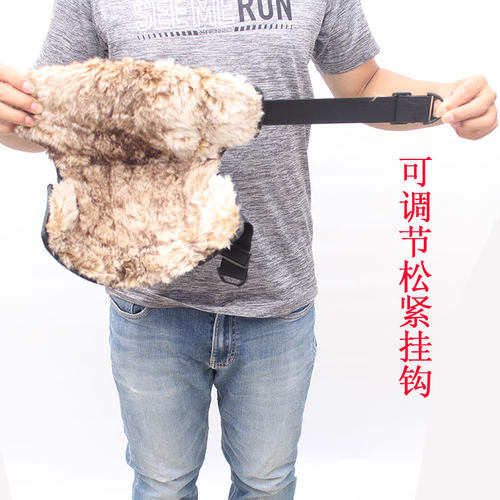 冬季摩托车护膝盖保暖防寒骑车防风电动车护膝骑行专用羊毛男女士 - 图0